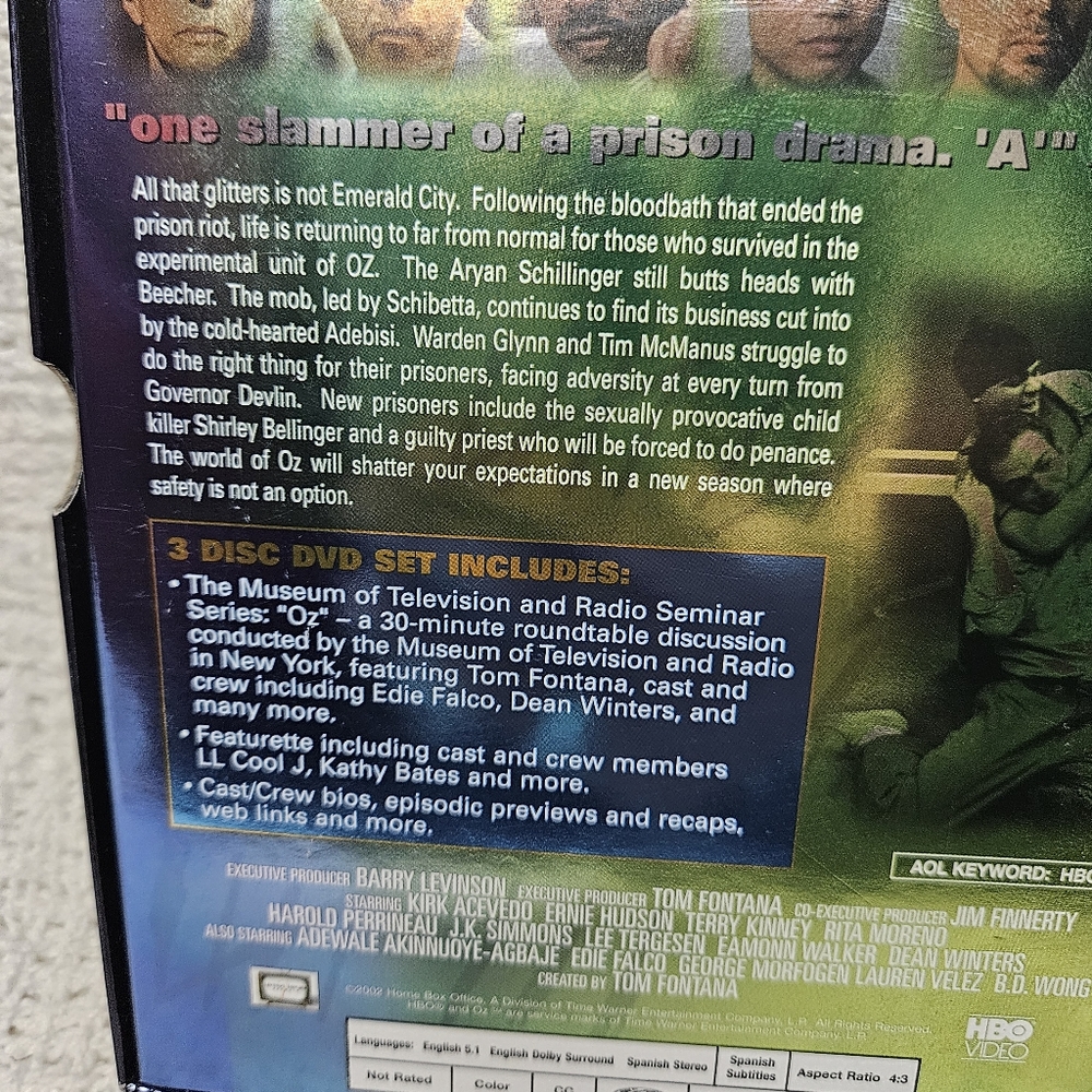 OZ FIRST & SECOND COMPLETE SEASON (16 Episodes-16 Hours-6 Discs) HBO BOX SETS - Picture 8 of 11